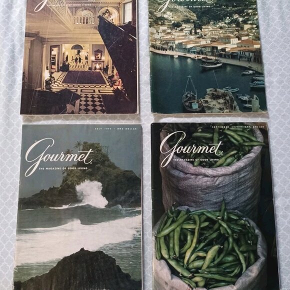 Lot of 4 1980s Gourmet magazines  October 1975 July 1977 August 1978 Sept 79 - Picture 1 of 1
